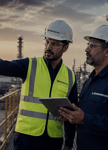 AlfaResponse safety professionals on site